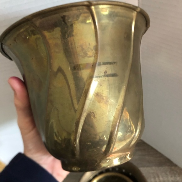 Vtg Solid Brass Indoor Planters - Picture 14 of 16
